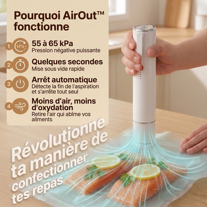 AirOut™ machine sous vide - QWAVEN