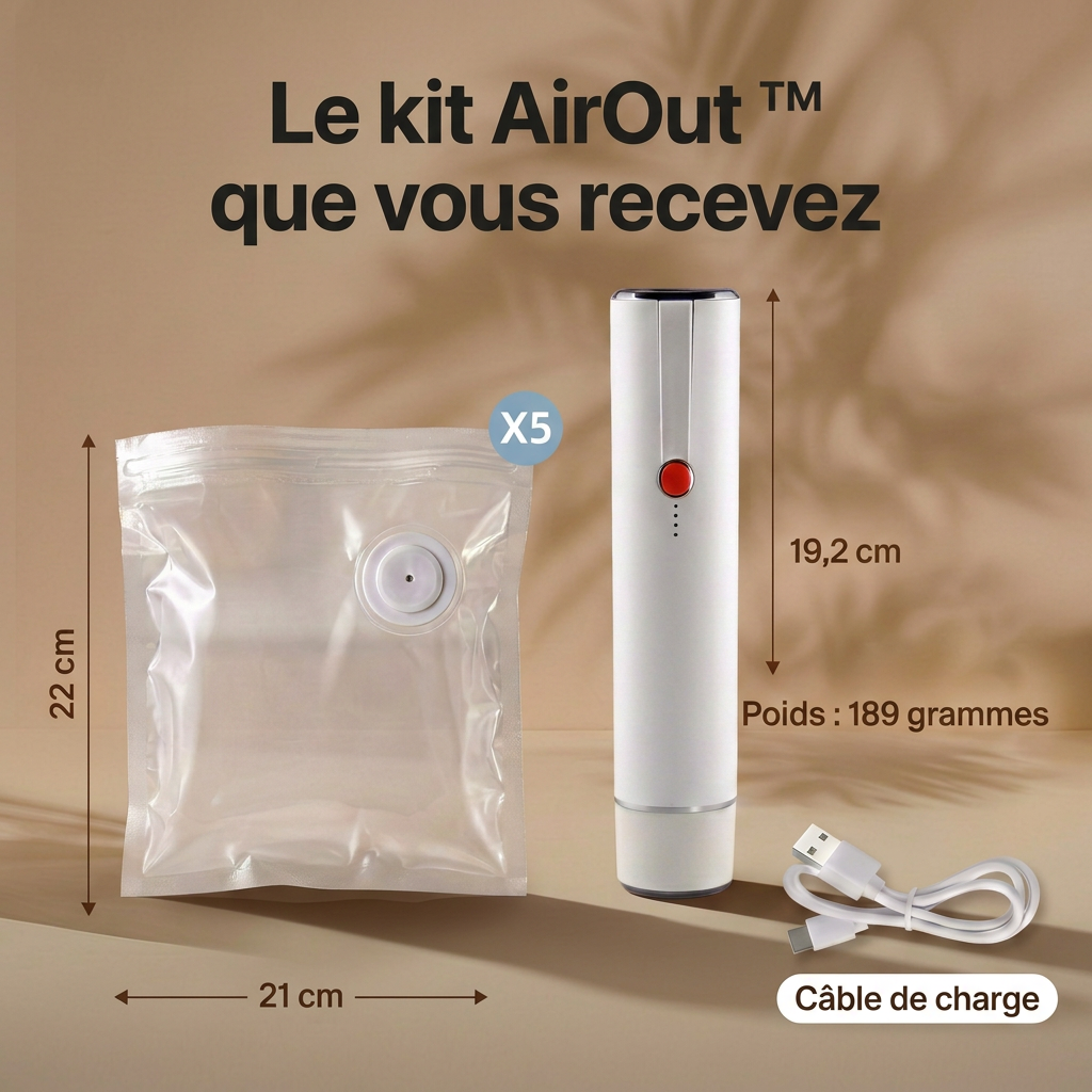AirOut™ machine sous vide - QWAVEN